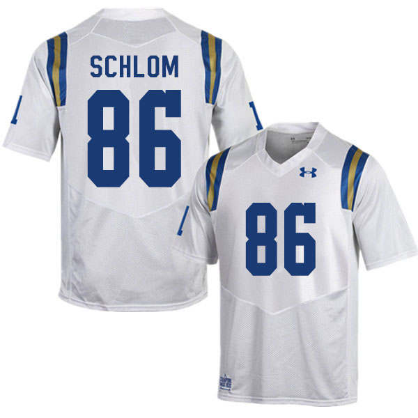 Men #86 Bradley Schlom UCLA Bruins College Football Jerseys Sale-White - Click Image to Close